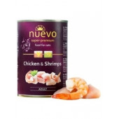 Nuevo Super Premium Chicken and Shrimps Храна за котки над 1 година с пилешко месо и скариди 